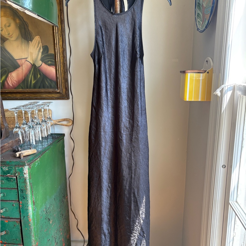 House of Harlow 1960 Green Halter Sheath Maxi Dress